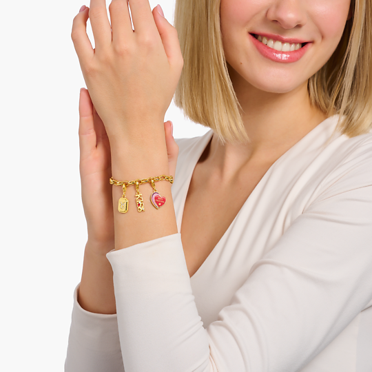 Thomas Sabo - Charm / Einhänger Sternzeichen Wassermann Gold