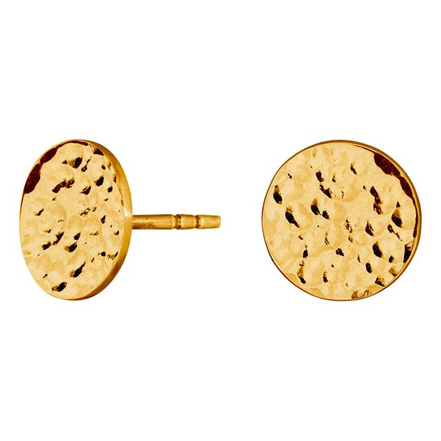 Joanli Nor - Ohrstecker Hammerschlag Gold