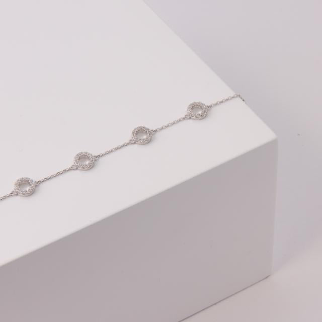 Joanli Nor - Armband Kreis Silber