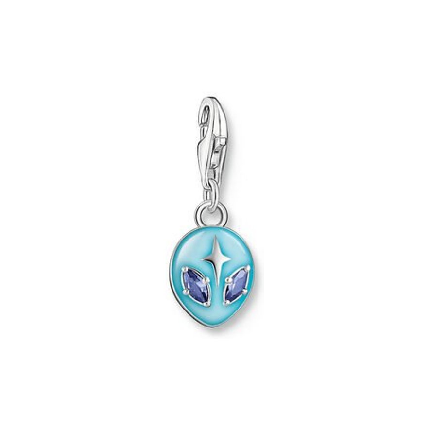 Thomas Sabo - Charm / Einhänger Alien blau