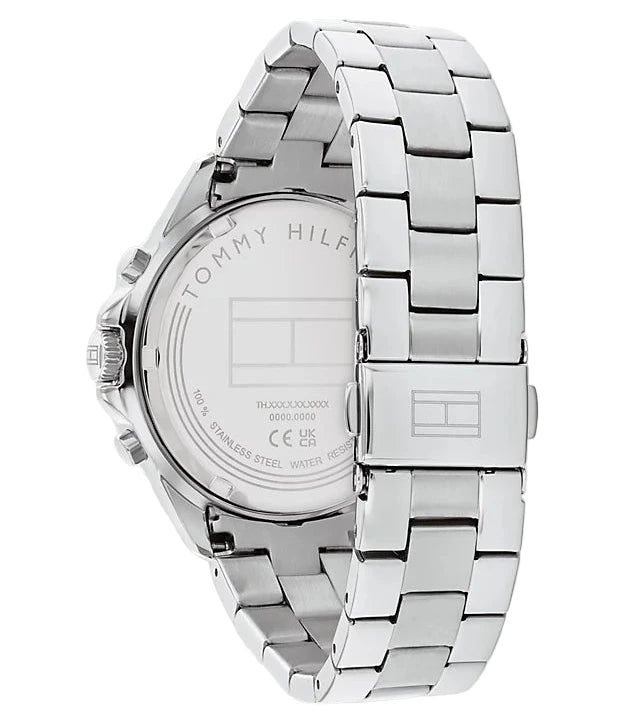 Tommy Hilfiger - Damenuhr Edelstahl mit blauem Zifferblatt