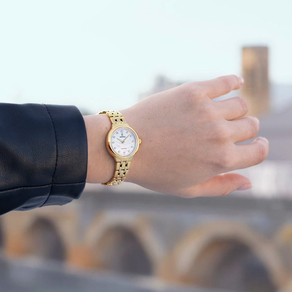 Festina - Damen Edelstahl Gold