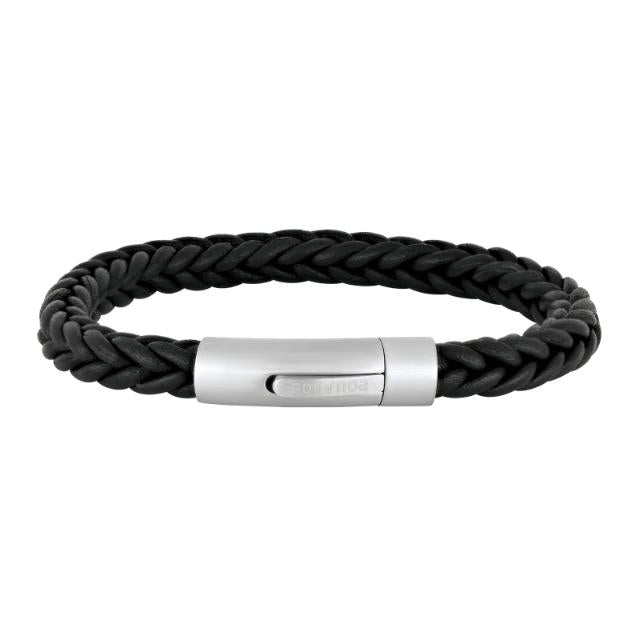 Son of Noa - Armband schwarzes Kalbsleder