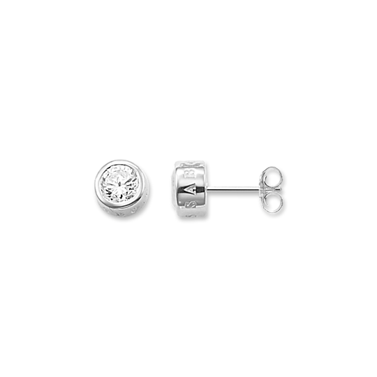 Thomas Sabo - Ohrstecker weißer Stein groß