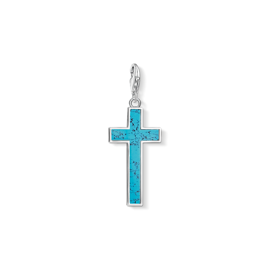 Thomas Sabo - Charm / Einhänger Kreuz Türkis