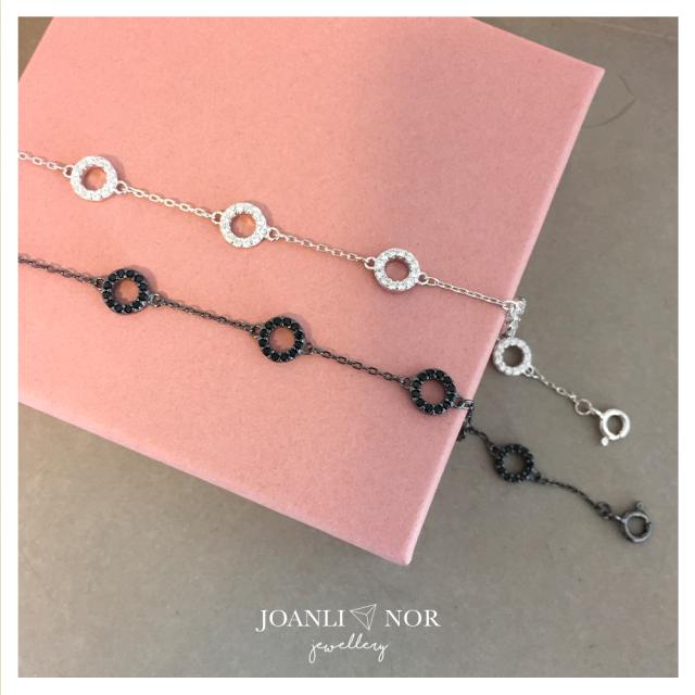 Joanli Nor - Armband Kreis Silber