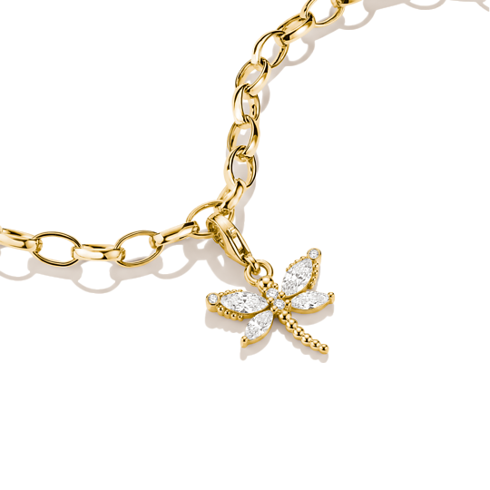 Thomas Sabo - Charm / Einhänger Libelle Gold