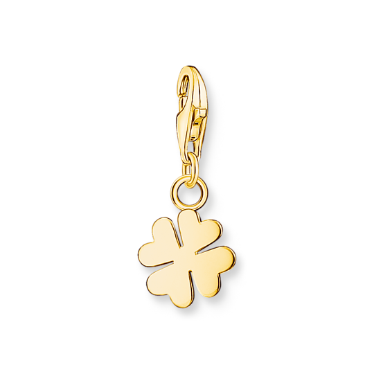 Thomas Sabo - Charm / Einhänger Kleeblatt Vergoldet