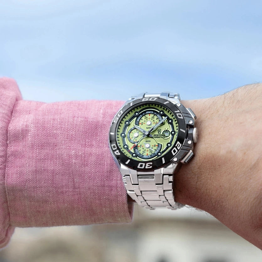 Festina - Herren Chrono Bike Metallband Apfelgrün