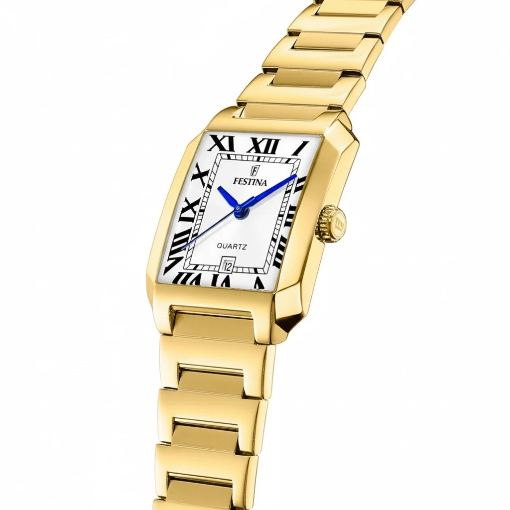 Festina - Damen Uhr Eckig Gold