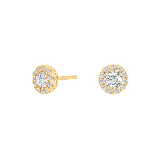 Joanli Nor - Ohrstecker Zirkonia Gold