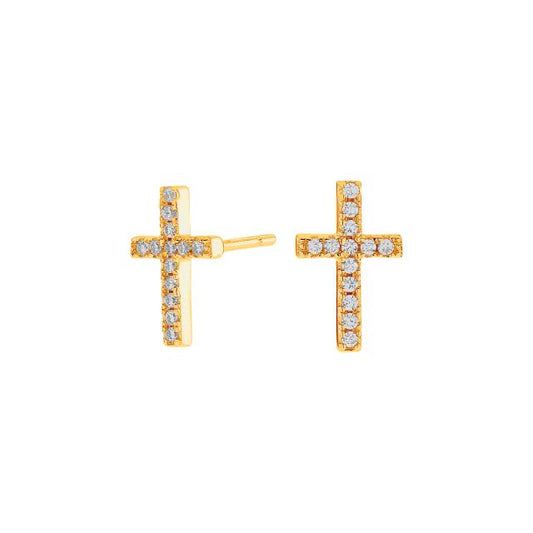 Joanli nor Ohrstecker gold Kreuz