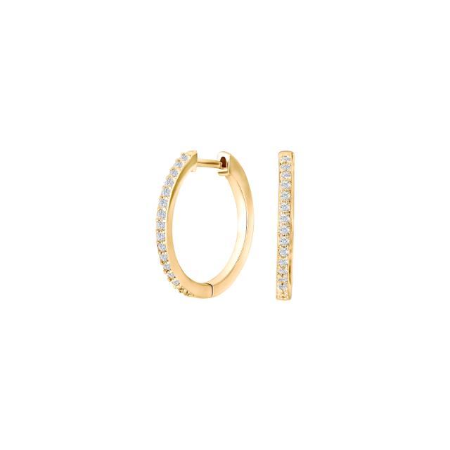 Joanli Nor - Creolen Gold  Zirkonia