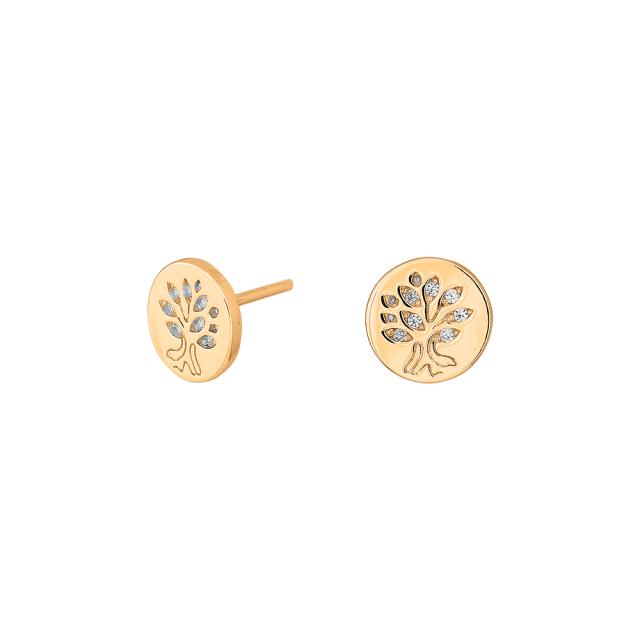 Joanli nor Ohrstecker gold Lebensbaum