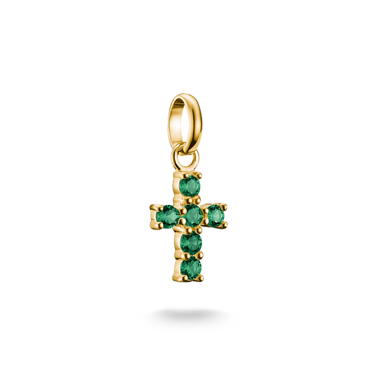 Thomas Sabo - Connect / Kreuz grün Gold