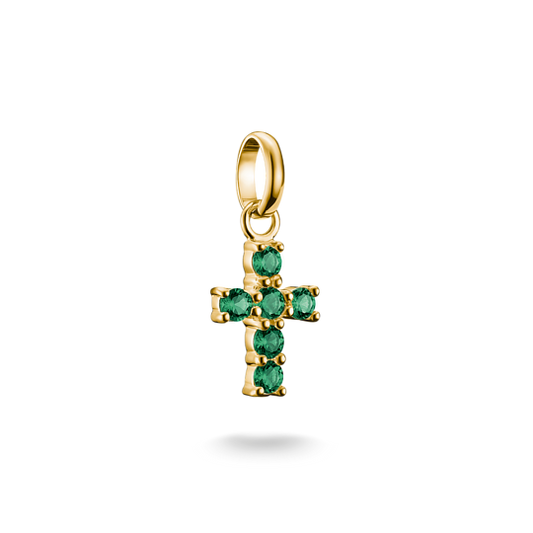 Thomas Sabo - Connect / Kreuz grün Gold