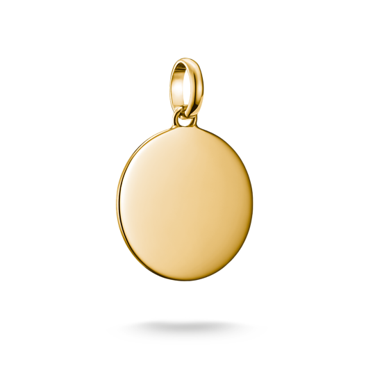 Thomas Sabo - Conncet / Anhänger rund Gravurplatte gold