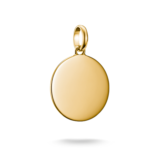 Thomas Sabo - Connect / Anhänger rund Gravurplatte gold