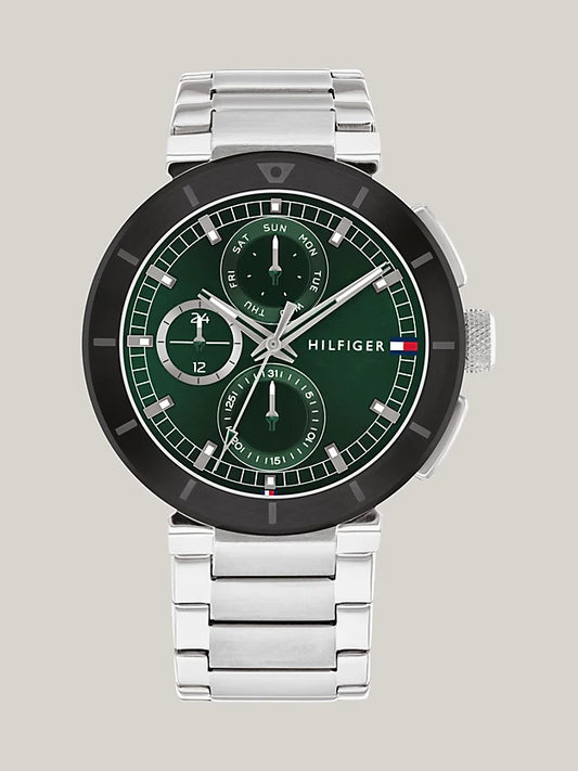 Tommy Hilfiger - Herrenuhr Edelstahl Grün
