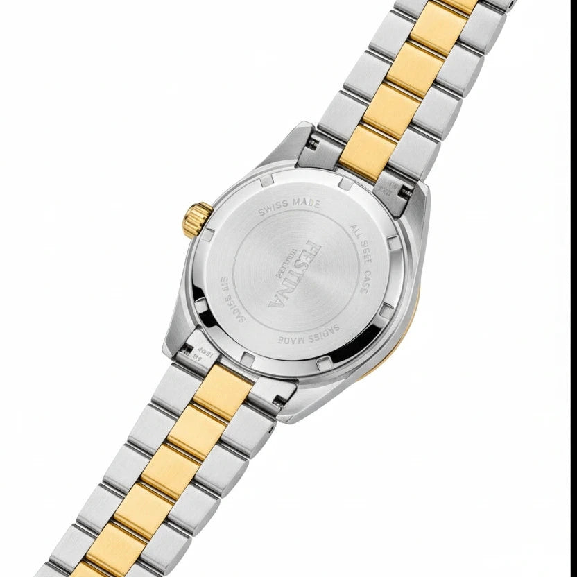 Festina - Herren Uhr Swiss Made Bicolor