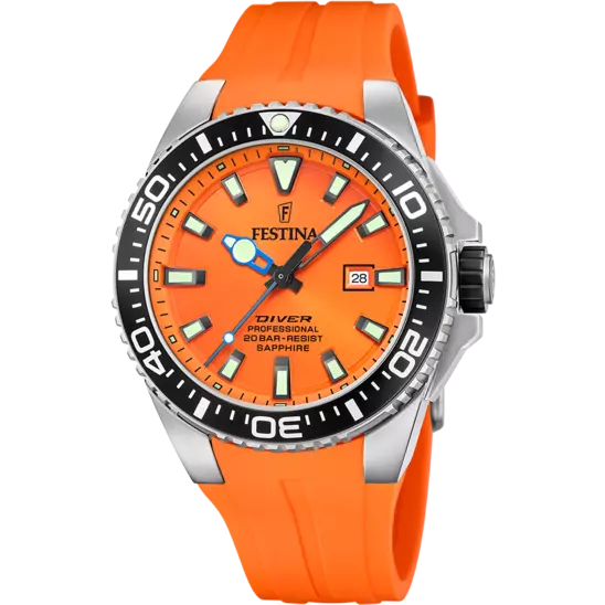 Festina - Herren Uhr Diver Orange
