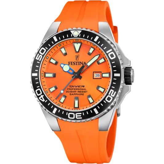 Festina - Herren Uhr Diver Orange