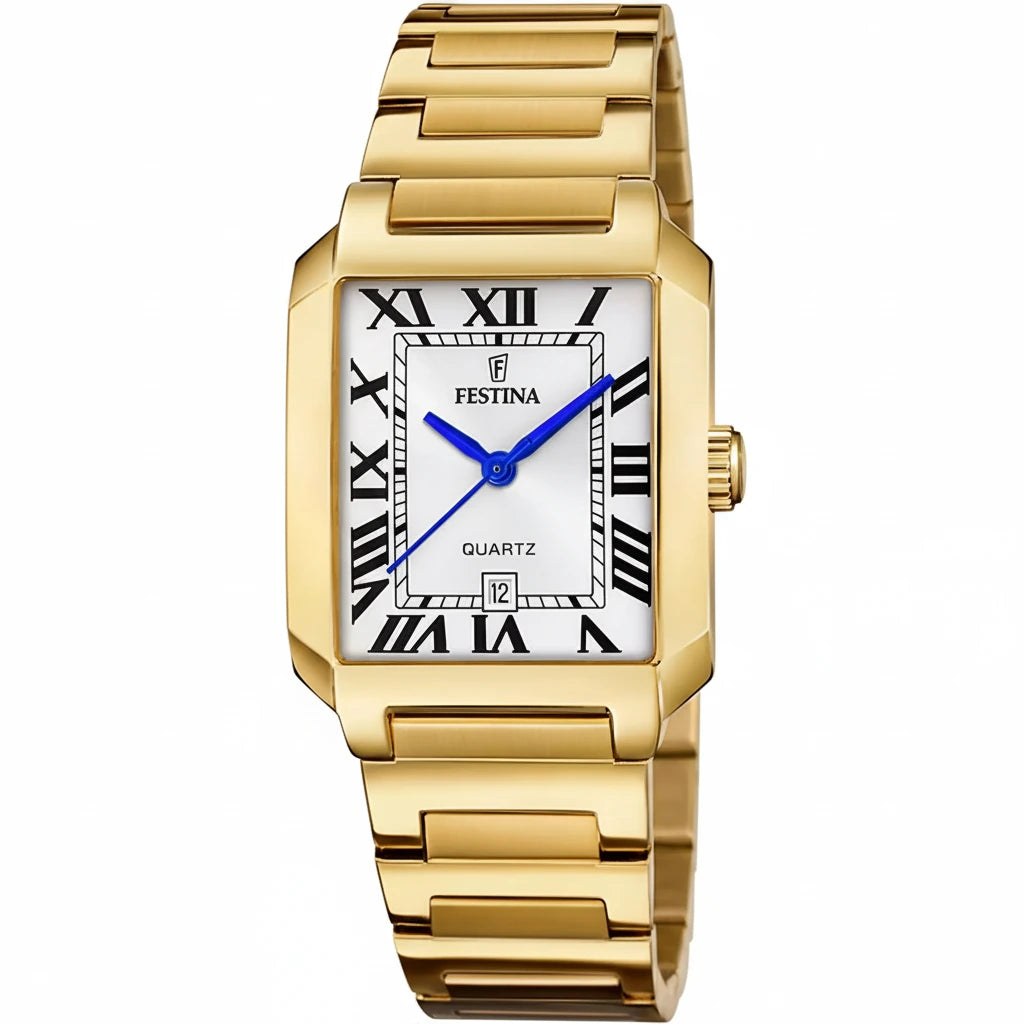 Festina - Damen Uhr Eckig Gold