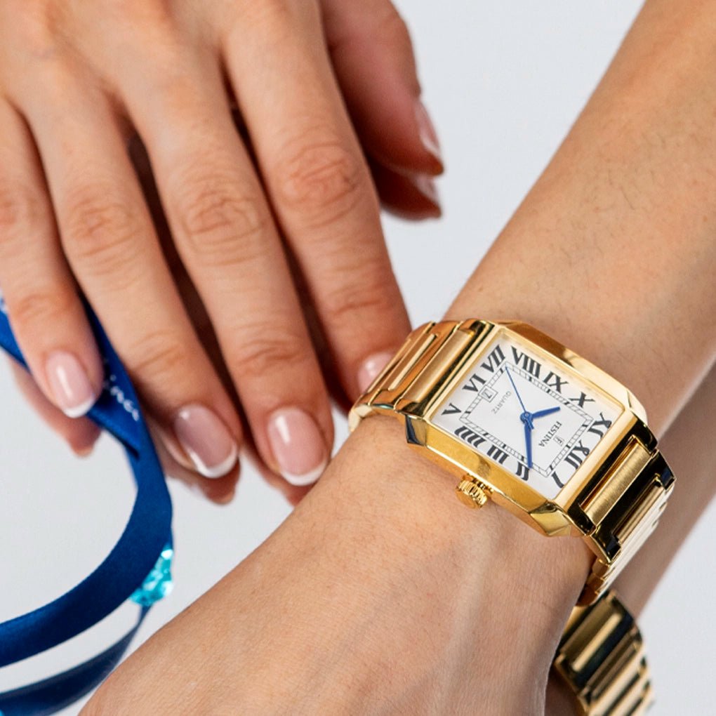 Festina - Damen Uhr Eckig Gold