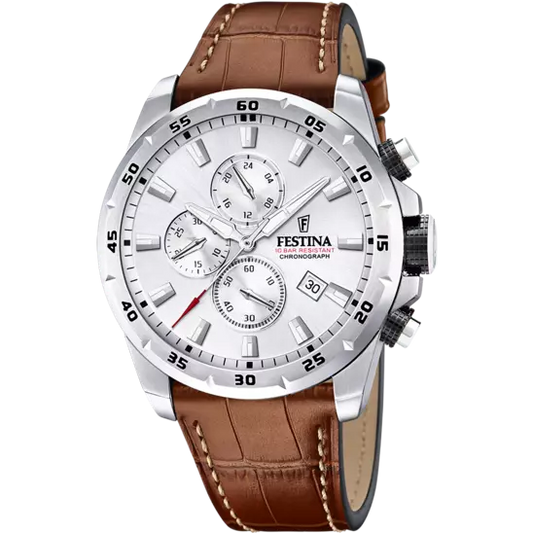 Festina Herrenuhr Leder braun