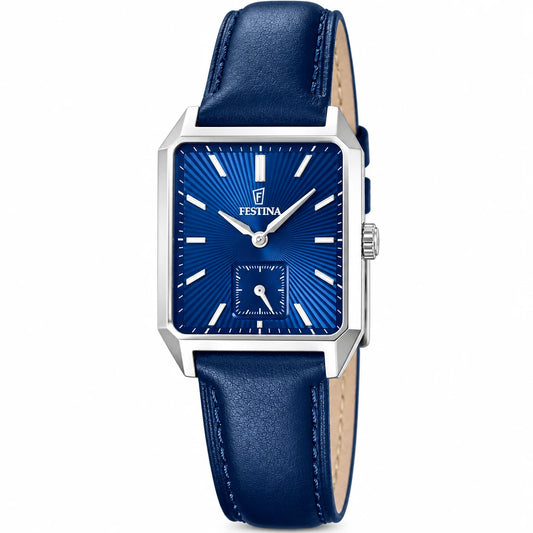 Festina - Damen Uhr Lederband blau