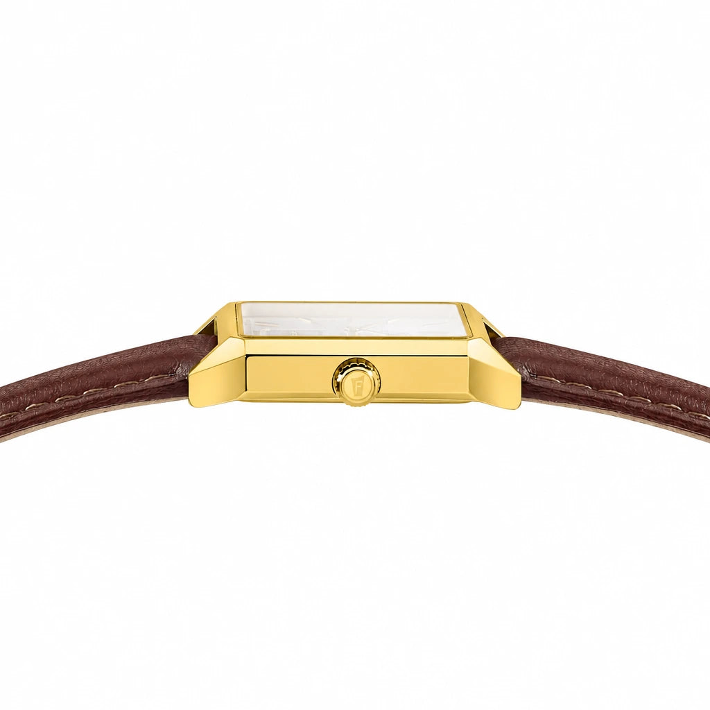 Festina - Damen Uhr Lederband braun gold