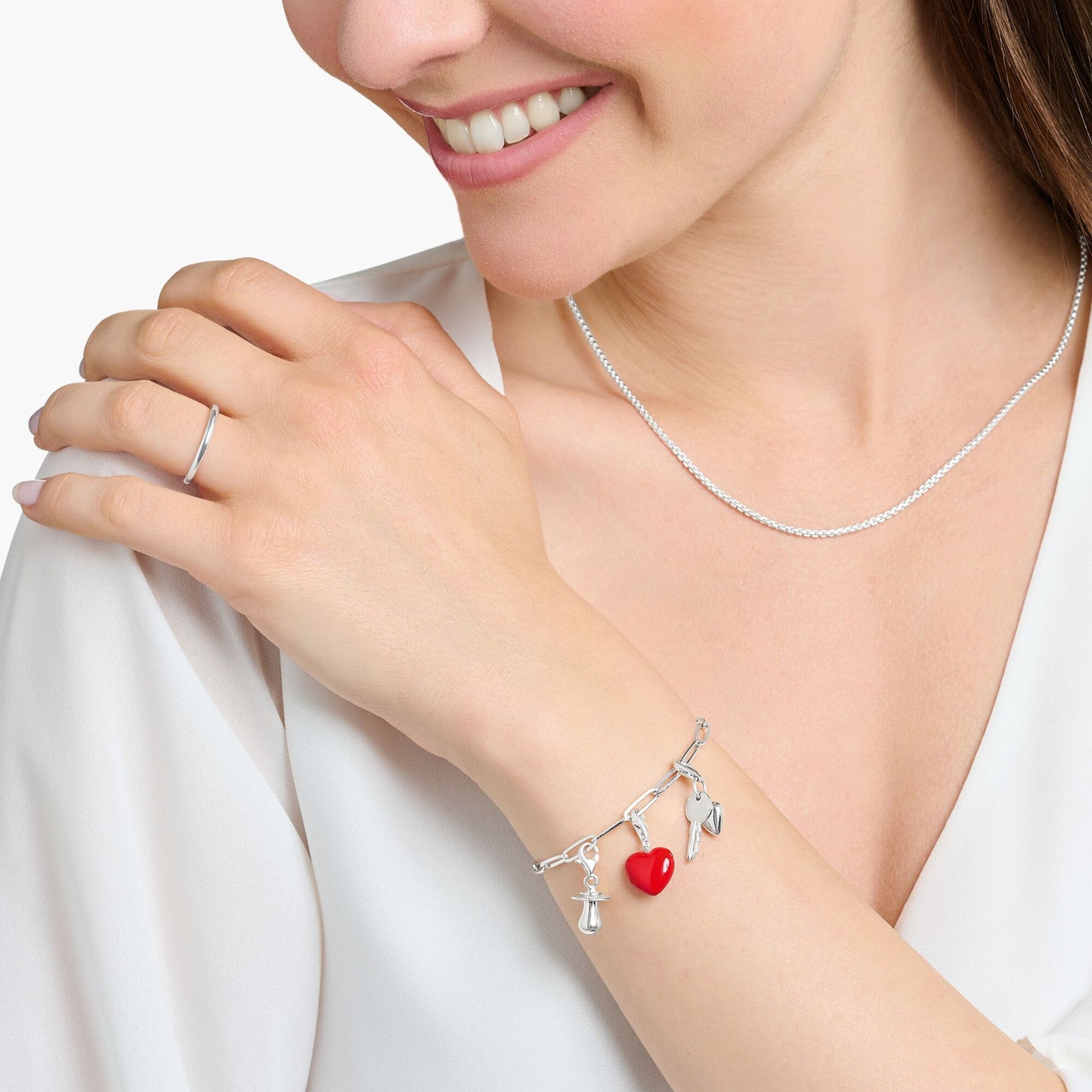 Thomas Sabo - Charm / Einhänger Schlüssel mit Herz