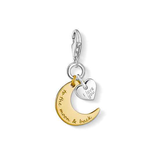 Thomas Sabo - Charm / Einhänger Mond und Herz