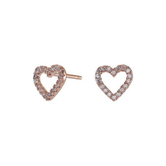 Joanli Nor - Ohrstecker Herz Rose