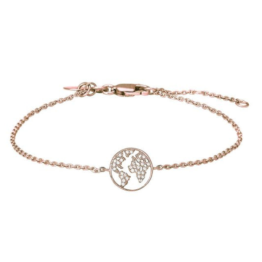 Joanli Nor - Armband Weltkugel Rose
