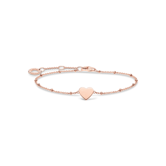 Thomas Sabo - Armband Herz mit Kugeln Rosegold