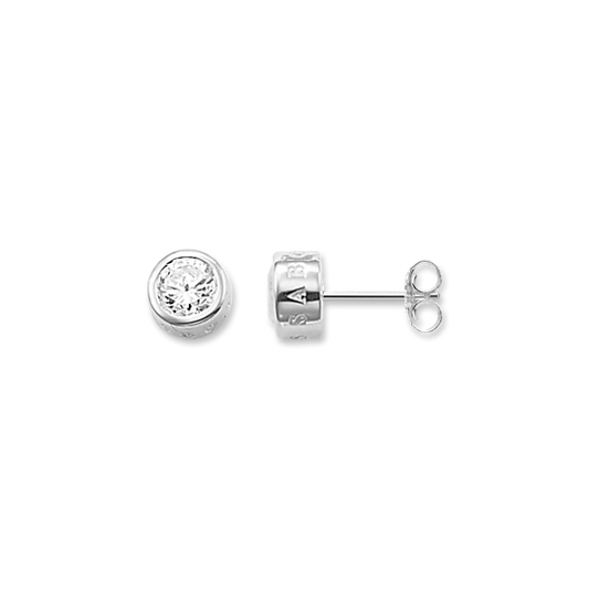 Thomas Sabo - Ohrstecker weißer Stein groß