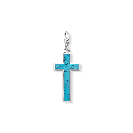 Thomas Sabo - Charm / Einhänger Kreuz Türkis